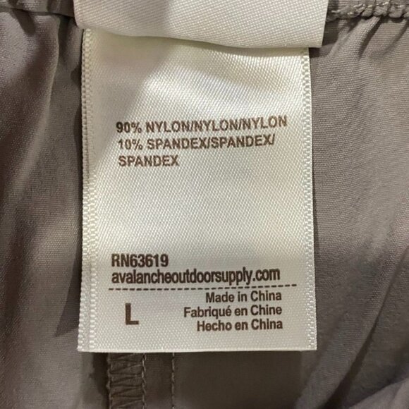 Avalanche Mens Convertible Pants Large Beige Nylon & Spandex Gorpcore, Fishing - Picture 6 of 6